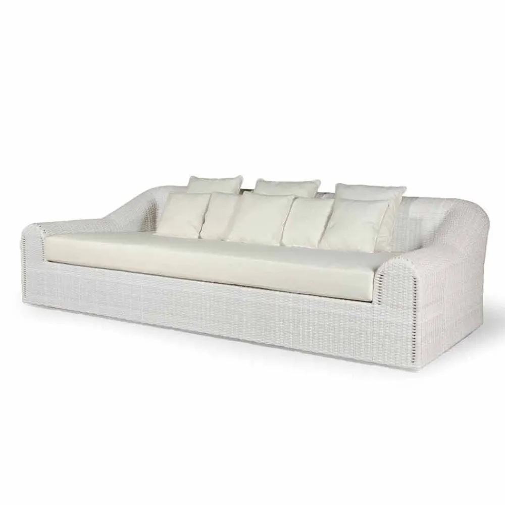 Viadurini in the Garden Gartensofas-Gartensofa groß handgeflochten in modernem Design Cooper