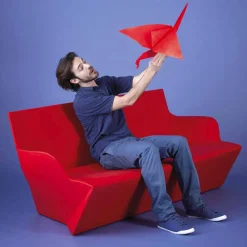 SLIDE Gartensofas-Gartensofa mit Armlehnen Kami Yon made in Italy