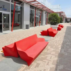 SLIDE Gartensofas-Gartensofa mit Armlehnen Kami Yon made in Italy