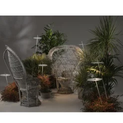 Viadurini Lighting Design Beleuchtung-Garten-Stehlampe Aluminium Weiß Design mit Seerosenblatt - Cipriam