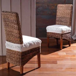 Viadurini in the Garden Gartenstühle Rattan-Gartenstühle im ethnischen Stil Resort Chair