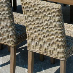 Viadurini in the Garden Gartenstühle Holz-Gartenstuhl aus Holz und Faser in Grau Kubu - Bosco