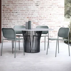 Viadurini in the Garden Gartenstühle Metall-Gartenstuhl aus lackiertem Metall Made in Italy 2 Stück - Synergy