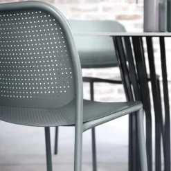 Viadurini in the Garden Gartenstühle Metall-Gartenstuhl aus lackiertem Metall Made in Italy 2 Stück - Synergy