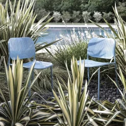 Viadurini in the Garden Gartenstühle Metall-Gartenstuhl aus lackiertem Metall Made in Italy 2 Stück - Synergy