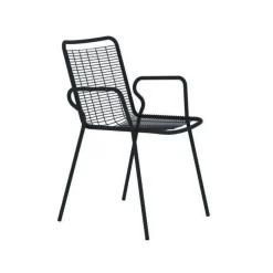 Viadurini in the Garden Gartenstühle Metall-Gartenstuhl aus Metall mit Armlehnen Made in Italy 2 Stück - Vikas