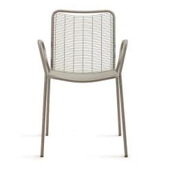 Viadurini in the Garden Gartenstühle Metall-Gartenstuhl aus Metall mit Armlehnen Made in Italy 2 Stück - Vikas