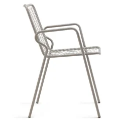 Viadurini in the Garden Gartenstühle Metall-Gartenstuhl aus Metall mit Armlehnen Made in Italy 2 Stück - Vikas