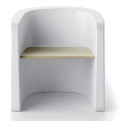 Viadurini in the Garden Sessel Kunststoff-Gartenstuhl aus Polyethylen und Birkenholz Made in Italy - Talula