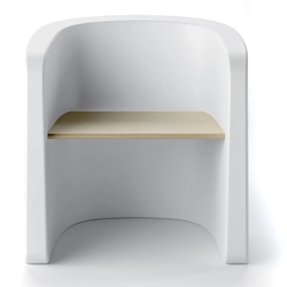 Viadurini in the Garden Sessel Kunststoff-Gartenstuhl aus Polyethylen und Birkenholz Made in Italy - Talula