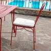 Viadurini in the Garden Gartenstühle Metall-Gartenstuhl aus rotem Eisen mit Kissen Made in Italy, 2 Stück - Achat