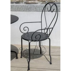 Viadurini in the Garden Metallsessel-Gartenstuhl ganz aus Metall - Archiv