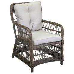 Viadurini in the Garden Metallsessel-Gartenstuhl mit Aluminiumgestell und Polyrattan-Bespannung - Puntina