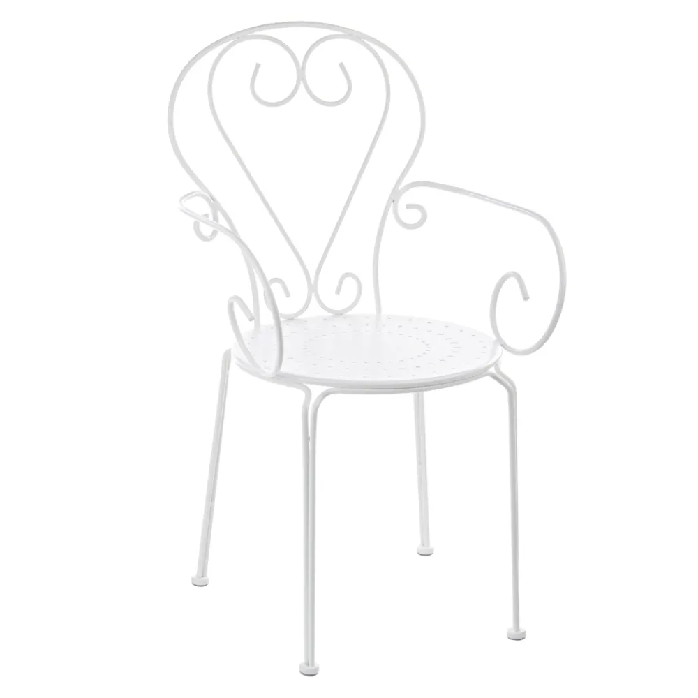 Viadurini in the Garden Gartenstühle Metall-Gartenstuhl mit Armlehnen Shabby Chic Design in Stahl - Charm