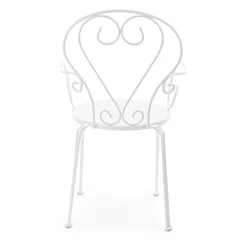 Viadurini in the Garden Gartenstühle Metall-Gartenstuhl mit Armlehnen Shabby Chic Design in Stahl - Charm