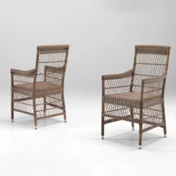 Viadurini in the Garden Gartenstühle Rattan-Gartenstuhl mit Armlehnen aus Polyrattan - Gigi