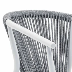 Varaschin Gartenstühle Metall-Gartenstuhl mit Armlehnen Stapelbar gepolstert H 78cm - Smart von