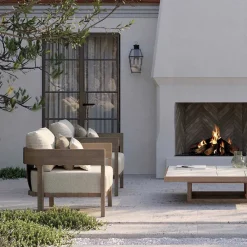 Viadurini in the Garden Holzsessel-Gartenstuhl mit Teakholzrahmen Made in Italy - Briga