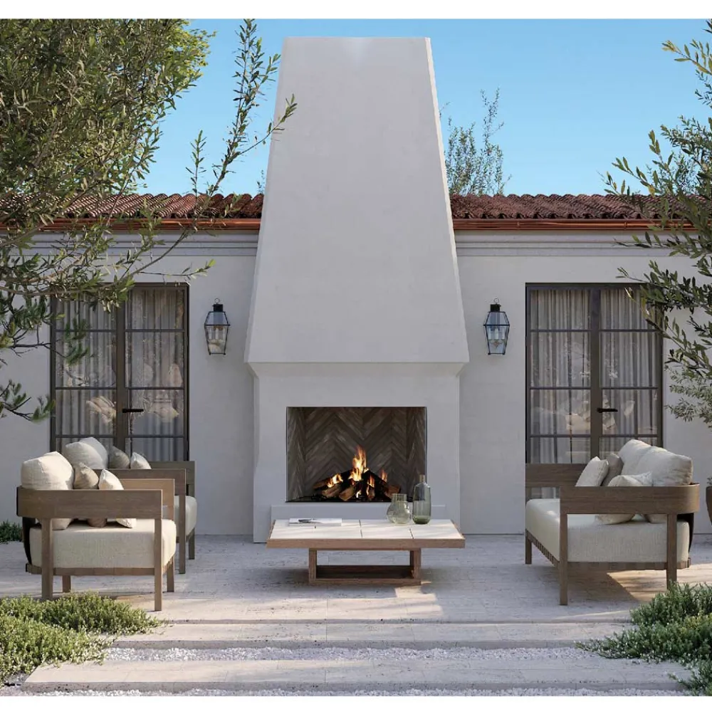 Viadurini in the Garden Holzsessel-Gartenstuhl mit Teakholzrahmen Made in Italy - Briga