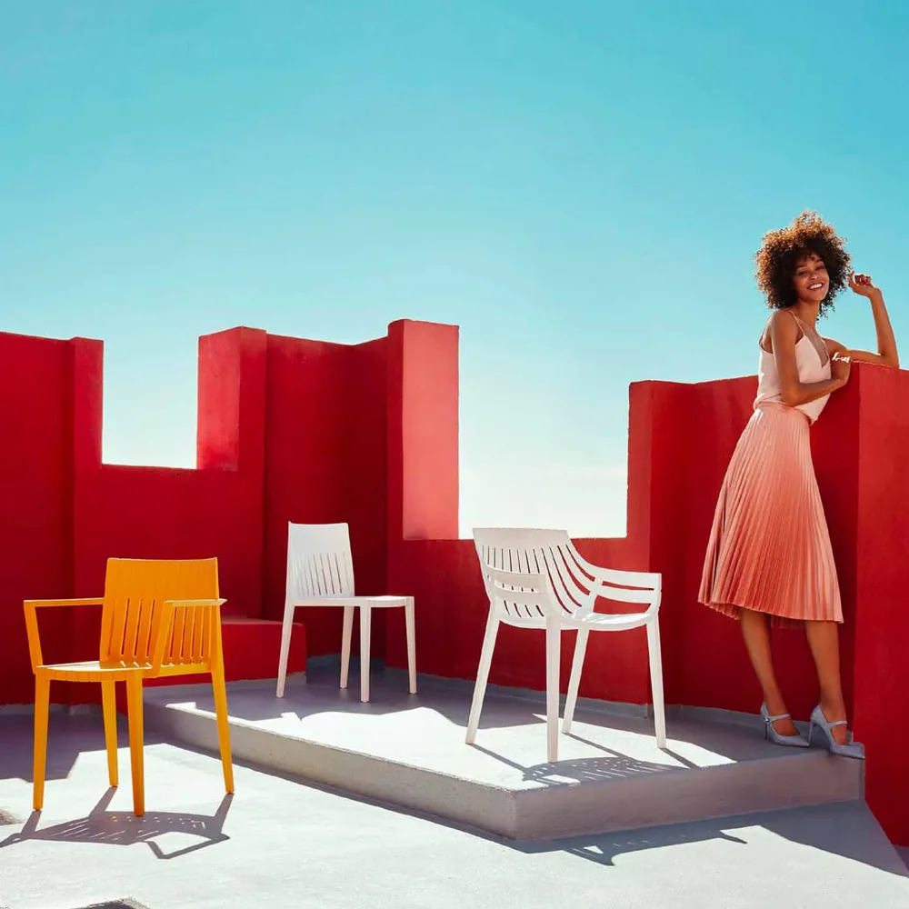 Vondom Gartenstühle Kunststoff-Gartenstuhl Spritz von aus Polypropylen und Glasfaser, 4 Stück