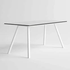 Viadurini in the Garden Gartentische Fest-Gartentisch aus modernem Design aus weißem Aluminium und HPL-Laminat - Oceania2