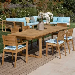 Viadurini in the Garden Gartentische Aus Teakholz-Gartentisch aus Teakholz, ausziehbar auf 270 cm - Marie