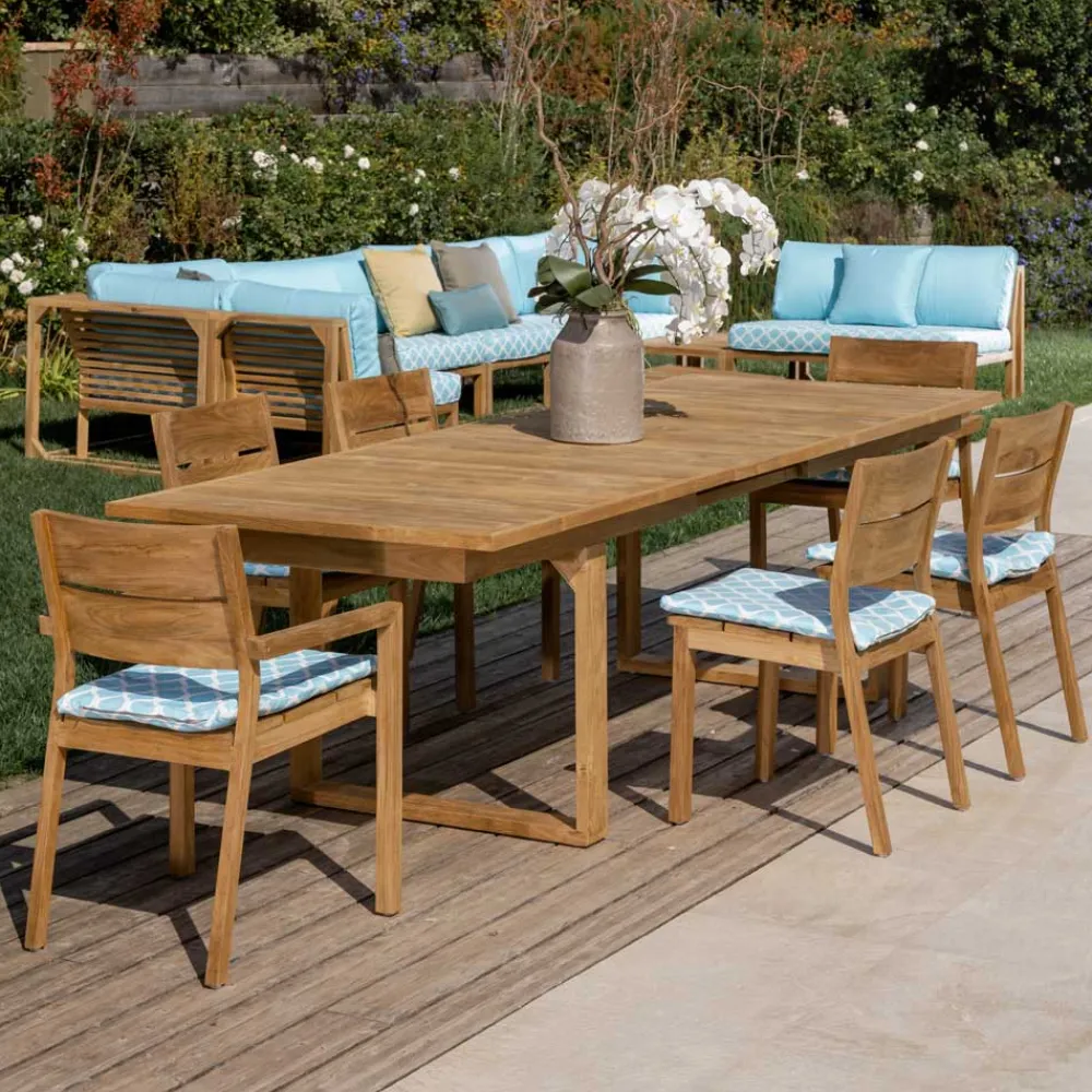 Viadurini in the Garden Gartentische Aus Teakholz-Gartentisch aus Teakholz, ausziehbar auf 270 cm - Marie