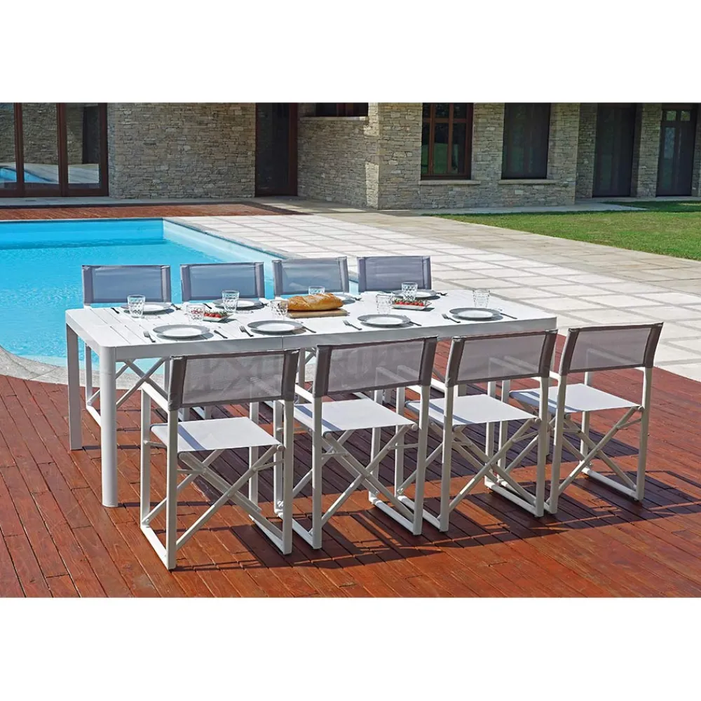 Viadurini in the Garden Ausziehbare Gartentische-Gartentisch ausziehbar auf 240 cm mit Aluminiumstruktur - Geoffroy