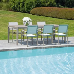 Viadurini in the Garden Ausziehbare Gartentische-Gartentisch ausziehbar auf 240 cm mit Aluminiumstruktur - Geoffroy