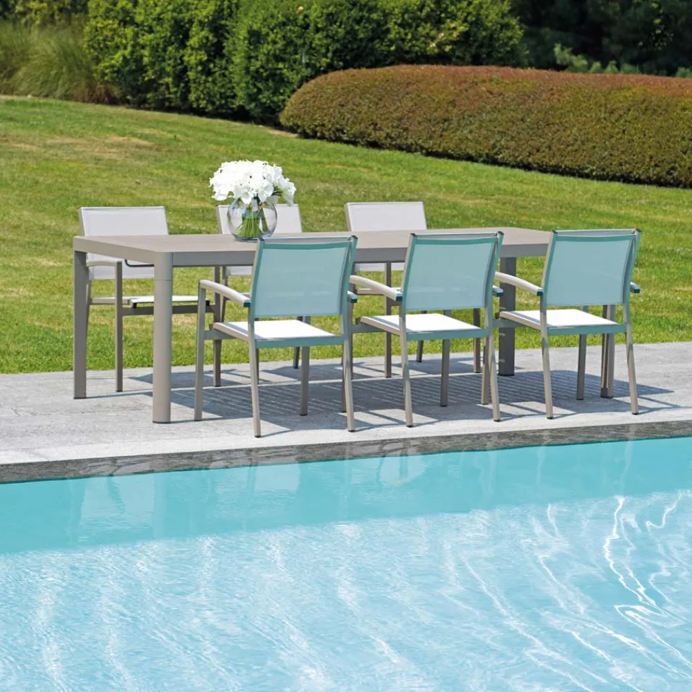 Viadurini in the Garden Ausziehbare Gartentische-Gartentisch ausziehbar auf 240 cm mit Aluminiumstruktur - Geoffroy