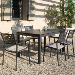 Viadurini in the Garden Ausziehbare Gartentische-Gartentisch ausziehbar auf 250 cm aus Metall Made in Italy - Beverly