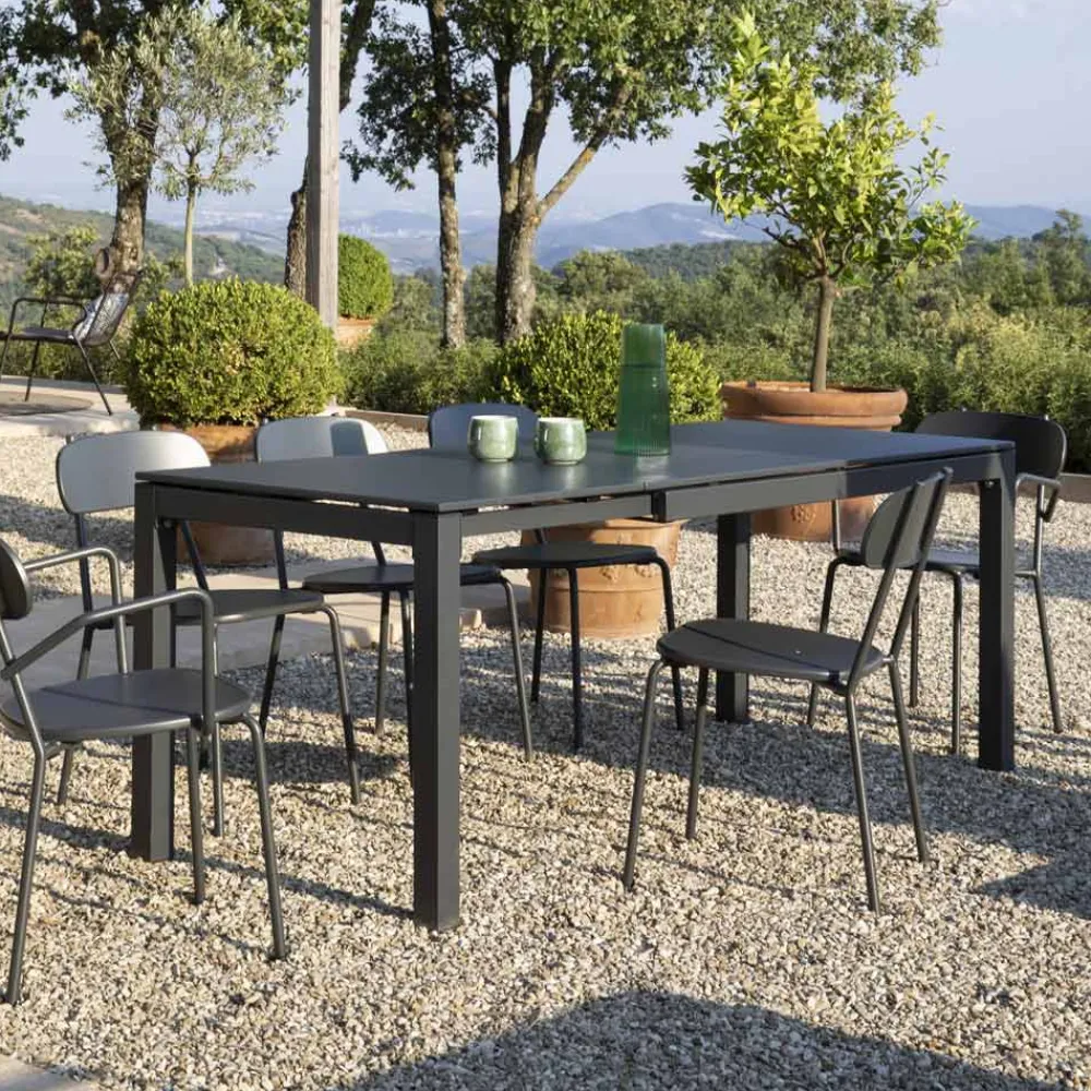 Viadurini in the Garden Ausziehbare Gartentische-Gartentisch ausziehbar auf 250 cm aus Metall Made in Italy - Beverly