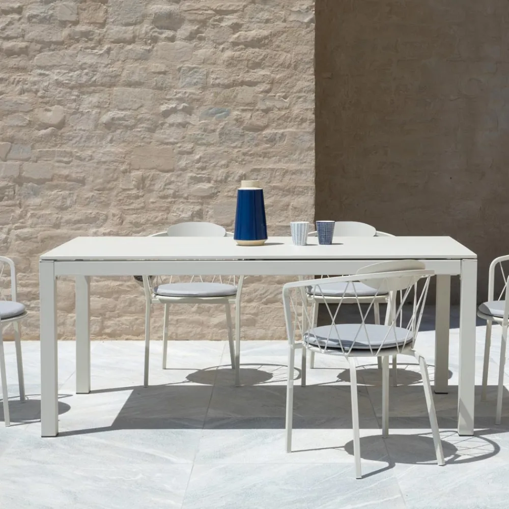 Viadurini in the Garden Ausziehbare Gartentische-Gartentisch ausziehbar auf 250 cm aus Metall Made in Italy - Beverly