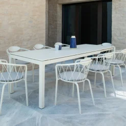 Viadurini in the Garden Ausziehbare Gartentische-Gartentisch ausziehbar auf 250 cm aus Metall Made in Italy - Beverly