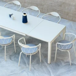 Viadurini in the Garden Ausziehbare Gartentische-Gartentisch ausziehbar auf 250 cm aus Metall Made in Italy - Beverly