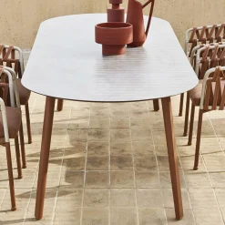 Varaschin Gartentische Aus Aluminium-Gartentisch Farbige HPL-Platte Made in Italy - Emma von