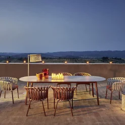 Varaschin Gartentische Aus Aluminium-Gartentisch Farbige HPL-Platte Made in Italy - Emma von