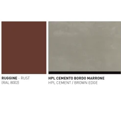 Varaschin Gartentische Aus Aluminium-Gartentisch Farbige HPL-Platte Made in Italy - Emma von