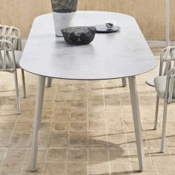 Varaschin Gartentische Aus Aluminium-Gartentisch Farbige HPL-Platte Made in Italy - Emma von