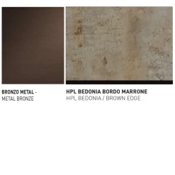 Varaschin Gartenideen|Garten Beistelltisch-Gartentisch mit Aluminiumsitz Made in Italy - Plinto von