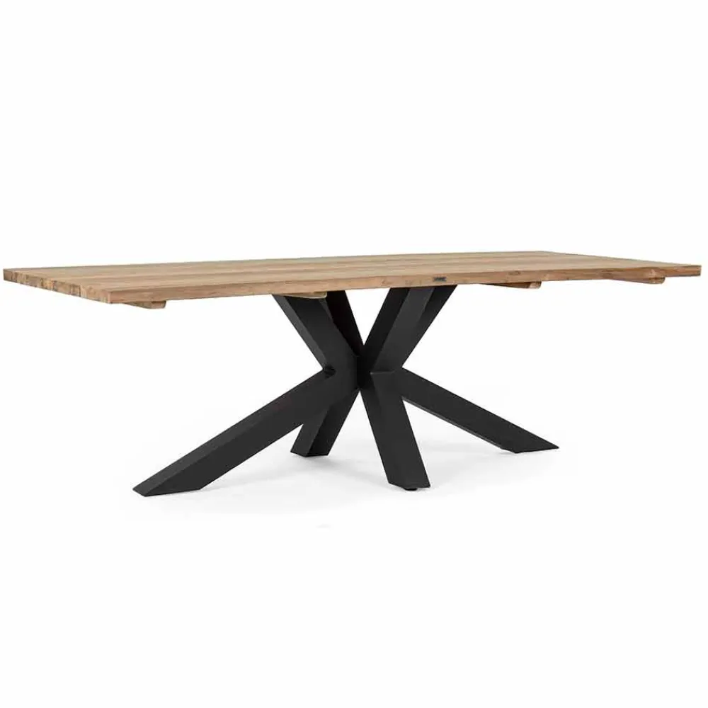 Viadurini in the Garden Gartentische Aus Teakholz-Gartentisch mit Platte aus Teakholz von Homemotion Design - Cowen