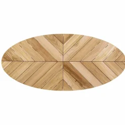 Viadurini in the Garden Gartentische Aus Teakholz-Gartentisch mit Teakholzplatte und Aluminiumfuß, Homemotion - Leotto