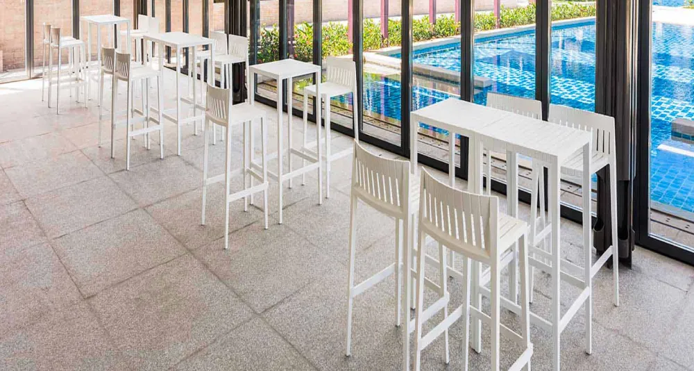 Vondom Garten Beistelltisch-Gartentisch Spritz von aus Polypropylen mit Glasfaser