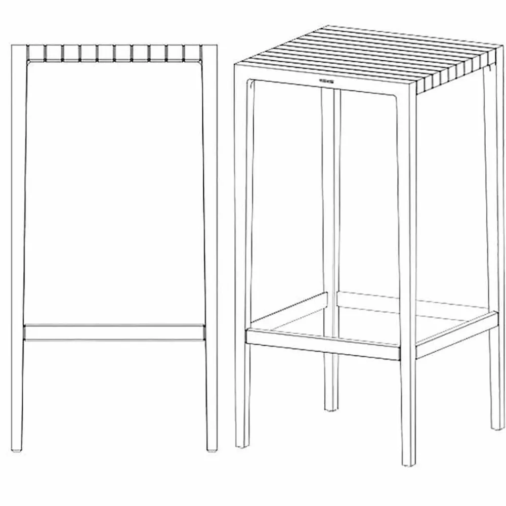 Vondom Garten Beistelltisch-Gartentisch Spritz von aus Polypropylen mit Glasfaser