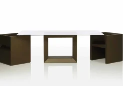 Vondom Gartentische Fest-Gartentisch Vela 200x100 cm von , aus Polyethylenharz