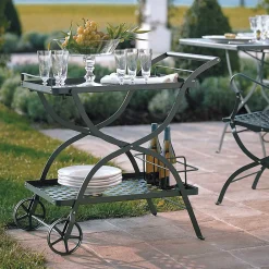 Viadurini in the Garden Gartenideen-Gartenwagen aus verzinktem Stahl Made in Italy - Selvaggia