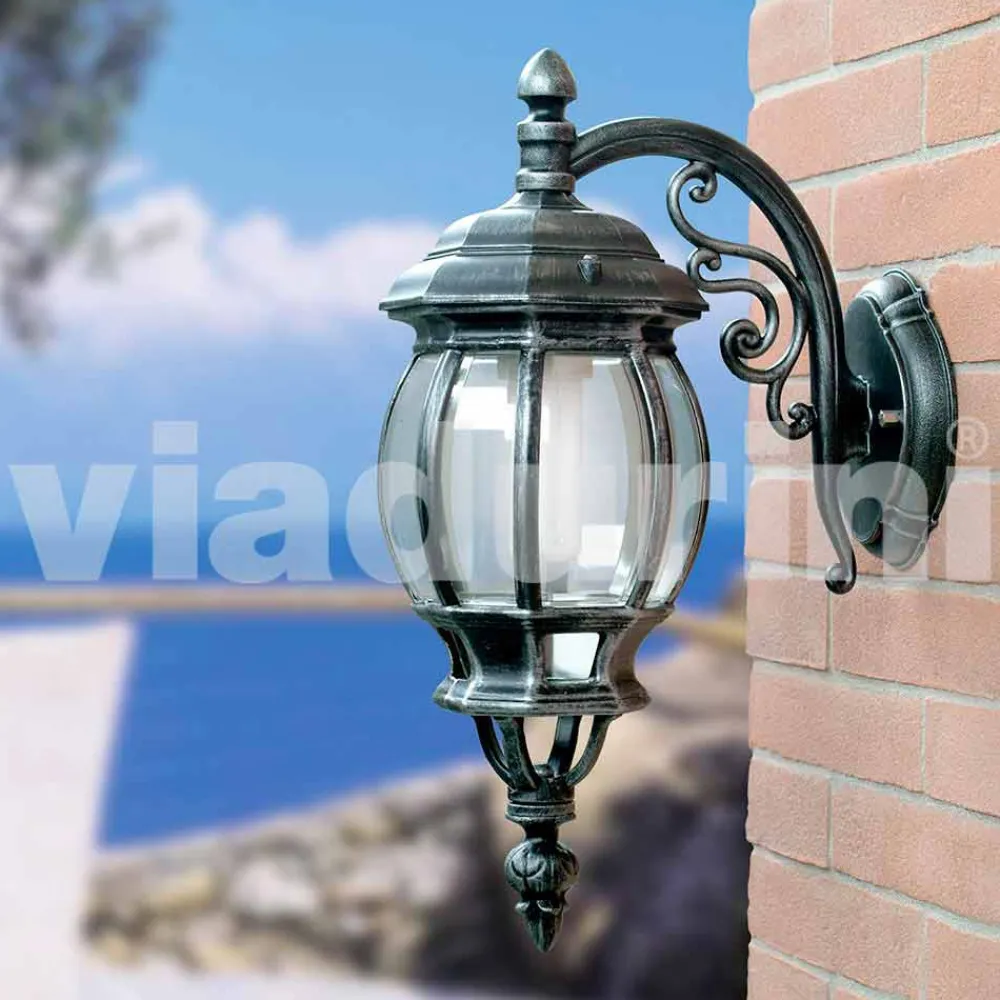Viadurini Lighting Garten-Wandlampen-Gartenwandlaterne aus Aluminium, hergestellt in Italien, Anika