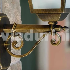 Viadurini Lighting Garten-Wandlampen-Gartenwandleuchte aus Aluminium, hergestellt in Italien, Kristel