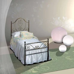 Viadurini Night Design Maßgeschneiderte Möbel|Einzelbetten Aus Schmiedeeisen-Gea Einzelbett aus Schmiedeeisen in Design