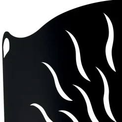 Viadurini Fire Design Funkenschutz Kamin-Gebogener Herdschutz mit 2 Metalltüren, hergestellt in Italien – Ente